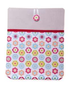 Husa cu flori multicolore pentru iPad